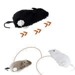 AUEAR, 4 paket rüzgar Up fare yarış Mini atlama sıçan peluş fareler gerçekçi görünümlü Pet Twirling kuyruk ile