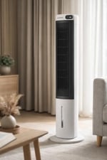 Auhma ACFN07 70W Sulu Soğutucu Kule Tipi Vantilatör - 3L Su Tankı, Uzaktan Kumandalı, LED Ekranlı