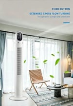 Auhma Kule Tipi Vantilatör 45W | Uzaktan Kumandalı ve Dokunmatik LED Ekranlı Sessiz Dik Vantilatör, 3 Farklı Çalışma Modlu, Zamanlayıcılı Enerji Tasarruflu Ev ve Ofis Tipi Kule Vantilatör
