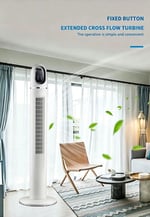 Auhma Kule Tipi Vantilatör 45W | Uzaktan Kumandalı ve Dokunmatik LED Ekranlı Sessiz Dik Vantilatör, 3 Farklı Çalışma Modlu, Zamanlayıcılı Enerji Tasarruflu Ev ve Ofis Tipi Kule Vantilatör