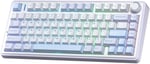Aula F75 Mekanik RGB TKL Gray Switch Kablosuz Makrolu Hot Swap Klavye Buz Mavisi