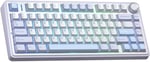 Aula F75 Mekanik RGB TKL Gray Switch Kablosuz Makrolu Hot Swap Klavye Buz Mavisi