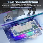 Aula F75 Mekanik RGB TKL Reaper Switch Kablosuz Makrolu Hot Swap Klavye Pastel