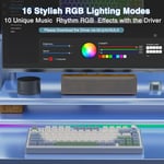 Aula F75 Mekanik RGB TKL Reaper Switch Kablosuz Makrolu Hot Swap Klavye Pastel