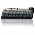 Aula F99 Pro 3 Modlu RGB Hot Swap Mekanik Nimbus V3 Switch Kablosuz Makrolu Klavye Gradyan Gri