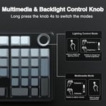 Aula F99 Pro 3 Modlu RGB Hot Swap Mekanik Nimbus V3 Switch Kablosuz Makrolu Klavye Gradyan Gri