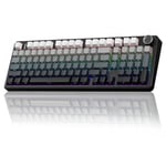 Aula F99 Pro 3 Modlu RGB Hot Swap Mekanik Nimbus V3 Switch Kablosuz Makrolu Klavye Gradyan Gri