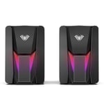 Aula N-108 1+1 USB/Aux Stereo 2.0 RGB Masaüstü Gaming Oyuncu Hoparlör Speaker Ses Sistemi