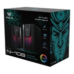 Aula N-108 1+1 USB/Aux Stereo 2.0 RGB Masaüstü Gaming Oyuncu Hoparlör Speaker Ses Sistemi