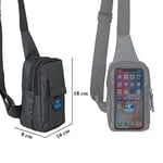 Av A Dos Çapraz Askılı Çanta, Göğüs Çantası, Siyah Unisex Keten Telefon Bölmeli Suya Dayanıklı Bel Çapraz Omuz Çanta Göğüs Günlük Bodybag