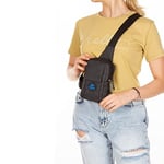 Av A Dos Çapraz Askılı Çanta, Göğüs Çantası, Siyah Unisex Keten Telefon Bölmeli Suya Dayanıklı Bel Çapraz Omuz Çanta Göğüs Günlük Bodybag