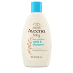 Aveeno Baby Günlük Nem Yumuşak Vücut Yıkama ve Şampuan Yulaf Özlü, 2'si 1 Arada Bebek Banyosu Yıkama ve Saç Şampuanı, Yırtılmaz ve Paraben İçermez, Saç ve Hassas Ciltler için, Hafif Kokulu, 8 ml