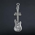 Avenged Sevenfold Elektro Gitar Deri ip Kolye - Gümüş Kaplama - Kadın Erkek Kolye - No:1048