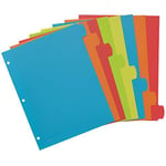 Avery Big Tab 21210 Ayırma Sayfası, Sağlam Plastikten, 8 Kayıt Kartı, Çok Renkli, 3 Set