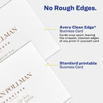 Avery Clean Edge Yazdırılabilir Kartvizitler, Emin Besleme Teknolojisi, 2