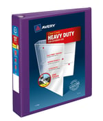 Avery Heavy-Duty View 3 halkalı defter, 3,8 cm, One Touch EZD halkalar, 1 lila klasör (79774) - Seçenekler: 0.5