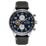 AVI-8 Erkek 42 mm Hawker Hurricane Klasik Kronograf Pilot Japon Kuvars Saat Deri Kayışlı AV-4011