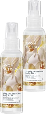 Avon Simply Luxurious Beyaz Şeftali ve Vanilya Orkide Kokulu Vücut Spreyi 100 Ml. - Seçenekler: Tekli, Üçlü Set, İkili Set