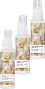 Avon Simply Luxurious Beyaz Şeftali ve Vanilya Orkide Kokulu Vücut Spreyi 100 Ml. - Seçenekler: Tekli, Üçlü Set, İkili Set