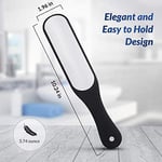 Ayaklar için Metal Pedikür Ayak Törpüsü Nasır Sökücü (1 Adet), Ölü Cilt Profesyonel için Çift Taraflı Ayak Temizleyici Ayak Kazıyıcı (Siyah)