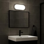 Aydos 15W IP65 Oval Beyaz LED Tavan ve Duvar Lambası | 6500K Beyaz Işık | Su ve Toz Geçirmez Banyo Bahçe Balkon Aydınlatma Armatürü | Yüzeye Monte, 1500 Lümen (220V)