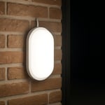 Aydos 15W IP65 Oval Beyaz LED Tavan ve Duvar Lambası | 6500K Beyaz Işık | Su ve Toz Geçirmez Banyo Bahçe Balkon Aydınlatma Armatürü | Yüzeye Monte, 1500 Lümen (220V)