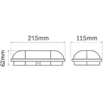 Aydos 15W IP65 Oval Beyaz LED Tavan ve Duvar Lambası | 6500K Beyaz Işık | Su ve Toz Geçirmez Banyo Bahçe Balkon Aydınlatma Armatürü | Yüzeye Monte, 1500 Lümen (220V)