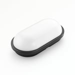 Aydos 20W IP65 Oval Siyah LED Tavan ve Duvar Lambası | 6500K Beyaz Işık | Su Geçirmez Banyo Bahçe Aydınlatma Armatürü | 2000 Lümen | 270x147x78mm (220V)