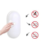 Aydos 20W Oval Beyaz LED Nemliyer Armatür – IP65 Su Geçirmez Tavan/Duvar Lambası, 6500K Beyaz Işık, 2000 Lümen, 27x16.7 cm, İç ve Dış Mekan Kullanıma Uygun, Banyo Balkon Bahçe Aydınlatması