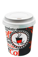 Aygün Cup 8 Oz 250 ml Beyaz Sıcak Kapaklı Karton Bardak Çay Kahve 100 Adet