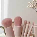 Aynalı ve Seyahat Kılıflı 5 Parça Profesyonel Makyaj Fırça Seti, Hassas Ciltler için Hipoalerjenik Vegan Kıllar Lüks Hediyeye Hazır Kutu, Gelinler, Seyahat, Hareket Halinde Rötuşlar için Taşınabilir
