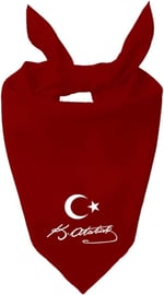 Ayyıldız Ve K.Atatürk Imzalı Tasarım Tek Renk Fular