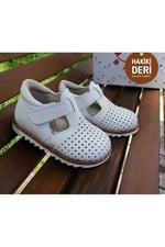 babelia Tam Ortopedik Gerçek Deri Çocuk Ayakkabı Beyaz 25