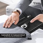 Babilden APPLE 11 inç iPad (A16) / iPad Air 10.9 inç/iPad 10.Nesil 10.9 Wi-Fi Yatay ve Dikey Standlı 360 Derece Döner Tablet Kılıfı Siyah