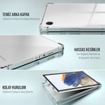 Babilden Samsung Galaxy Tab A9 Plus X210 / Galaxy Tab A11+ Tablet Kılıf Şeffaf Silikon Arka Kapak - Seçenekler: Galaxy Tab A9 Plus X210...