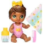 Baby Alive Şampuanla ve Sarıl Sophia Sparkle Kahverengi Saçlı Oyuncak Bebek 28 cm Suda Oynanabilir Oyuncak Bebek Oyun Seti, 3 Yaş ve Üzeri Kız ve Erkek Çocukları İçin Oyuncaklar