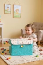 Baby Çok Amaçlı Kapaklı Kutu Düzenleyici Maxi, Mavi, 35 x 26 x 23 cm