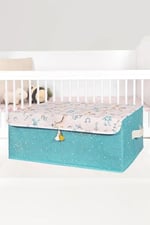 Baby Çok Amaçlı Kapaklı Kutu Düzenleyici 50x38x19 cm, Mavi BABYKUTU5038192
