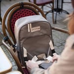 Baby On Board Agathe 16L Bebek Bakım Çantası – Alt Değiştirme Matı, Termal Biberon Cebi ve Booster Oturma Kemeri Gri