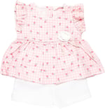 baby rose Kız Çocuk Çiçekli Bluz Şort Takım
