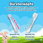 Baby Sonic Brush-Baby BabySonic Elektrikli Diş Fırçası, Pembe, 0-3 Yaş, Zamanlayıcılı