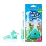 Baby Sonic Brush-Baby İlk Diş Fırçası ve Diş Kaşıyıcı Set, Bebeğinizin İlk Ağız Bakım Seti