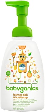 BabyGanics - Köpüklü Bulaşık ve Şişe Sabunu Bulaşık Dazzler Narenciye - 16 oz.
