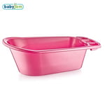 Babyjem Bebek Şeffaf Banyo Küveti (Pembe Desenli)