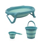 Babyjem Katlanabilir Banyo 3 Lü Set / Turkuaz