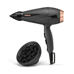BaByliss Saç Kurutma Makinesi Smooth Pro, 2100W İtalyan AC Motor, Difüzör ve Yoğunlaştırıcı Başlık, 6709DE