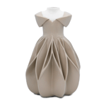 Baci Milano Atelier Gisele Kırmızı Elbise Formunda İçi Cam Difüzör ve Vazo H. 21 cm