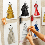 Baci Milano Atelier Gisele Kırmızı Elbise Formunda İçi Cam Difüzör ve Vazo H. 21 cm