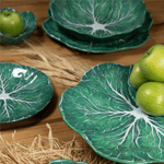 Baci Milano Botanica Çiçek Desenli Melamin Mercan Rengi Salata Kasesi 34 cm