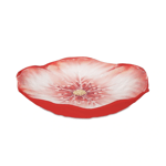 Baci Milano Botanica Çiçek Desenli Melamin Mercan Rengi Salata Kasesi 34 cm
